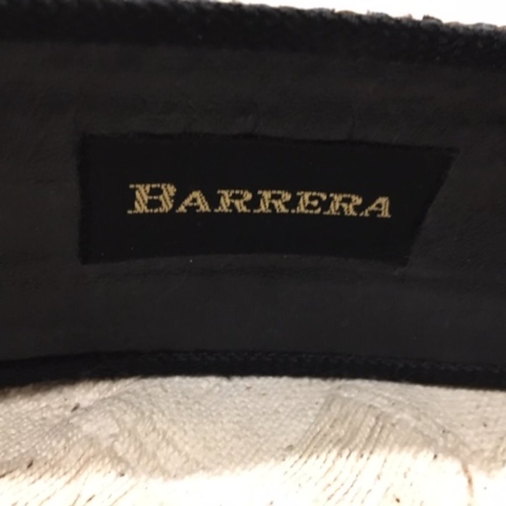 Barrera Beaded Rhinestones Wide Braided Leather BOHO Waist Belt Navy 30" - Picture 13 of 15